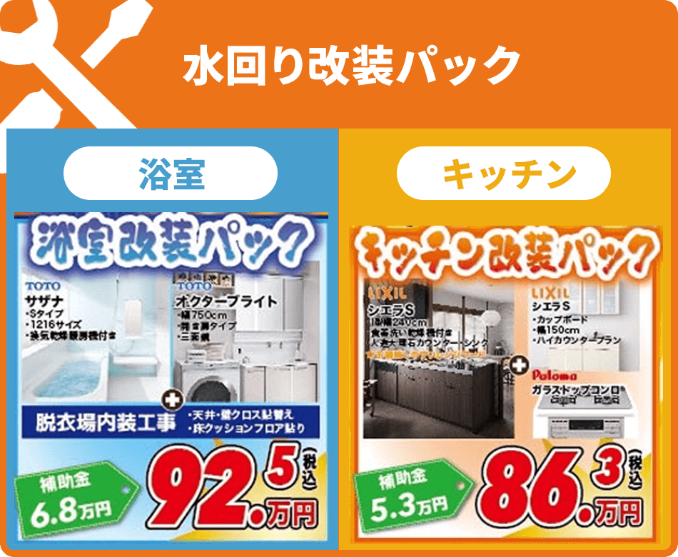 水回り改装パック